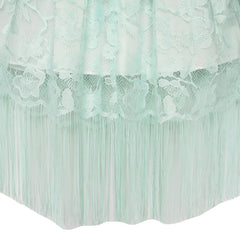 Girls Dress Lace Tassel Hem Princess Party Size 4-16 Years