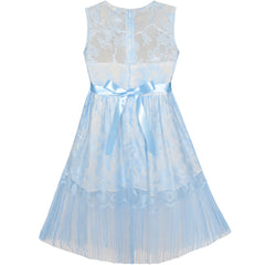 Girls Dress Lace Tassel Hem Princess Party Size 4-16 Years