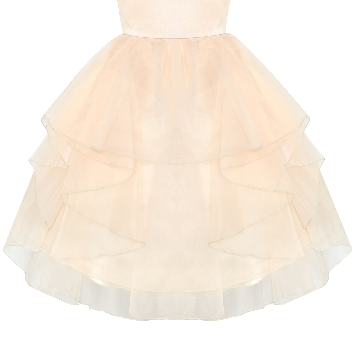 Flower Girls Dress Rhinestone Tulle Wedding Pageant Bridesmaid Size 5-12 Years