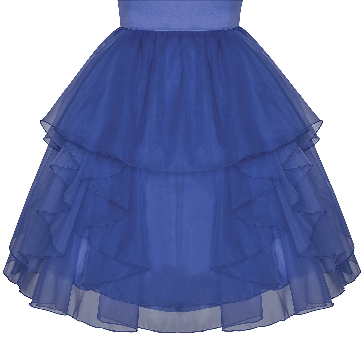 Flower Girls Dress Rhinestone Tulle Wedding Pageant Bridesmaid Size 5-12 Years