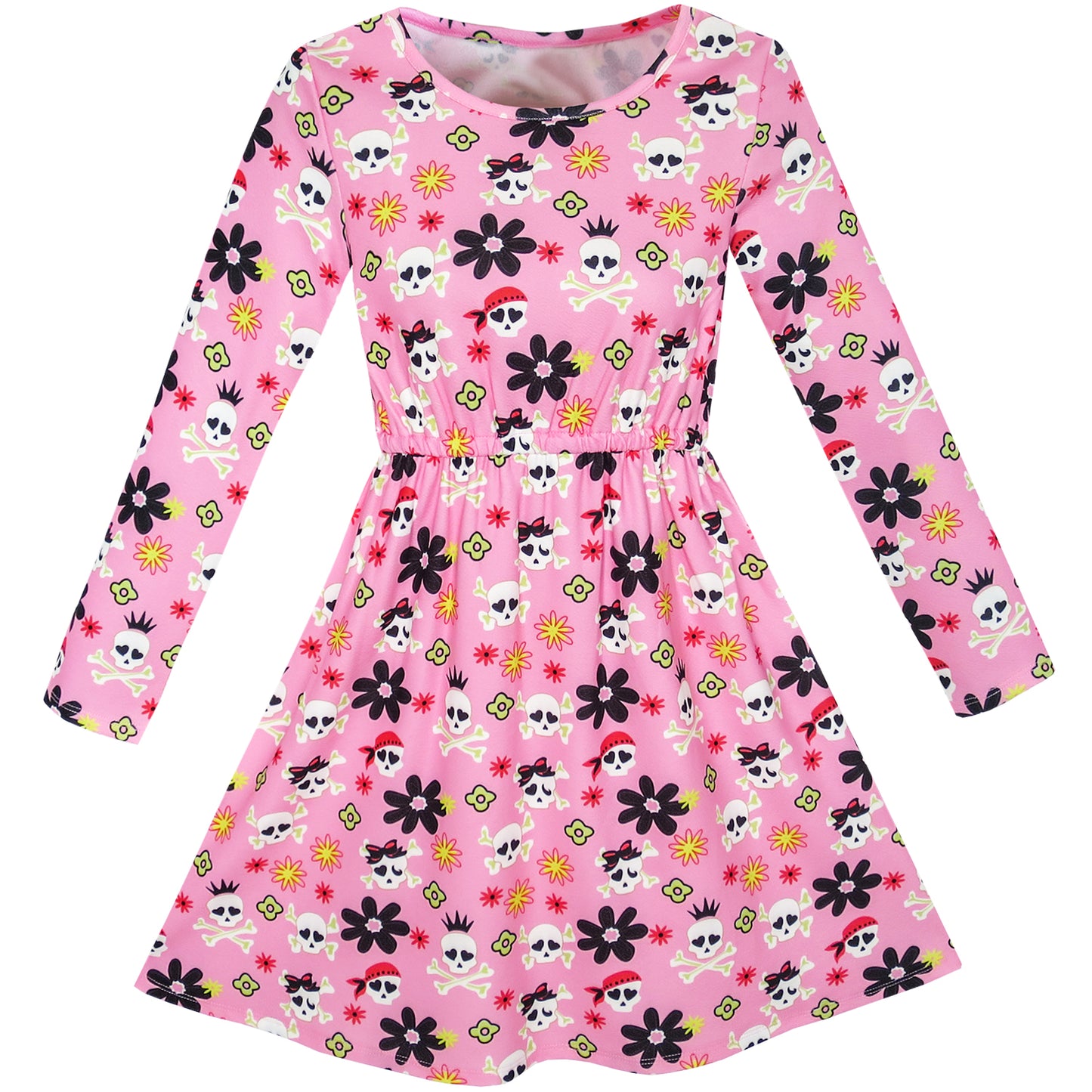 Girls Dress Forest Fox Long Sleeve Size 3-12 Years