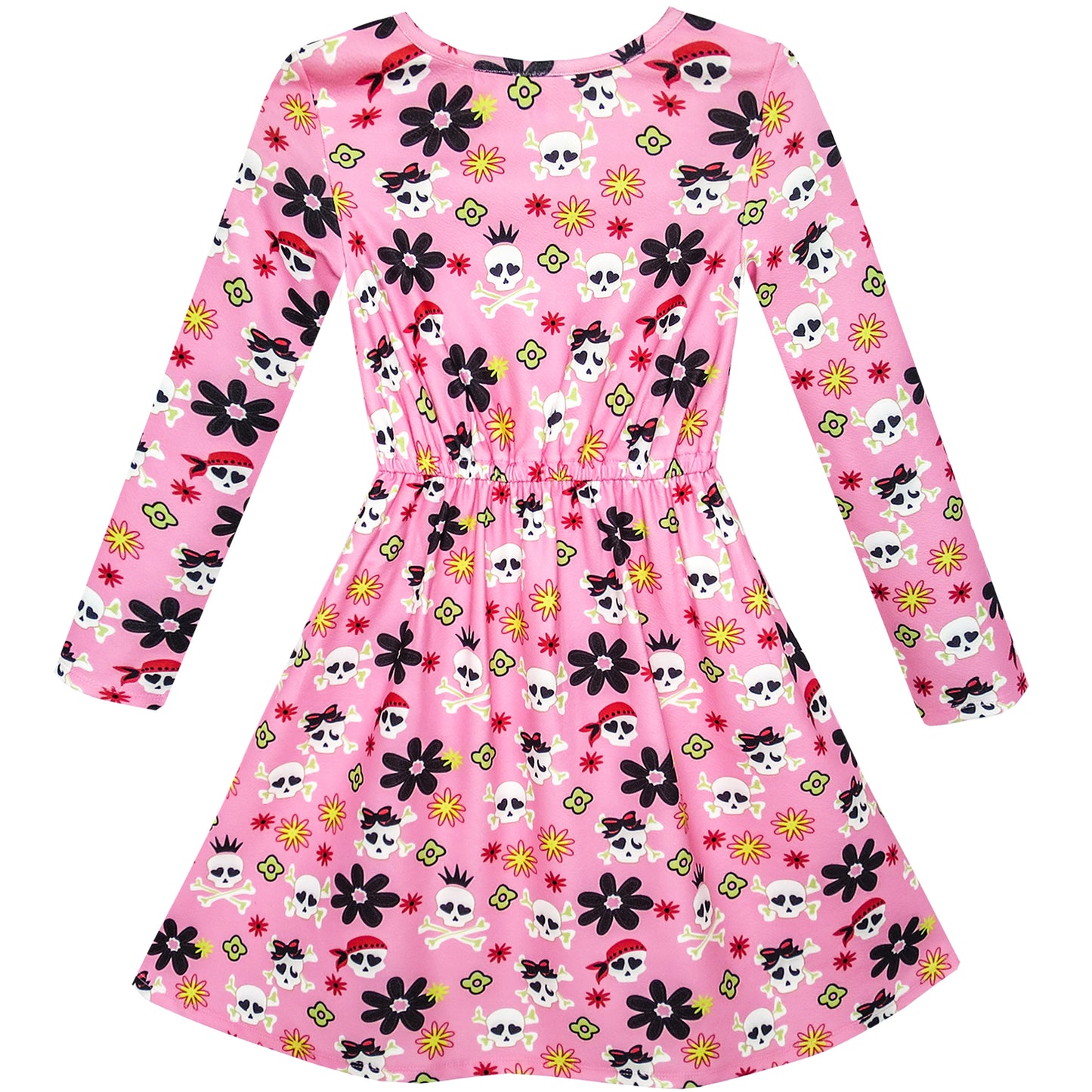 Girls Dress Forest Fox Long Sleeve Size 3-12 Years