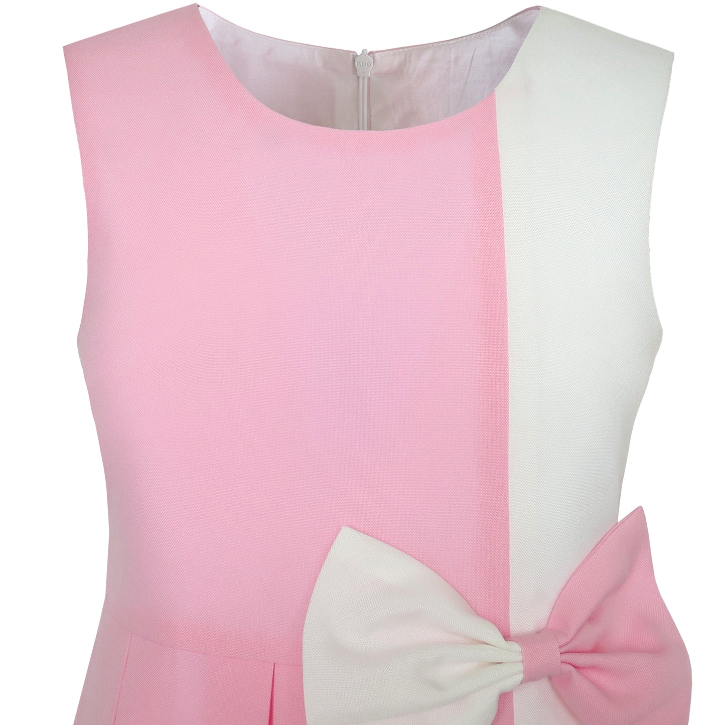 Girls Dress Color Block Contrast Bow Tie Everyday Party Size 4-14 Years