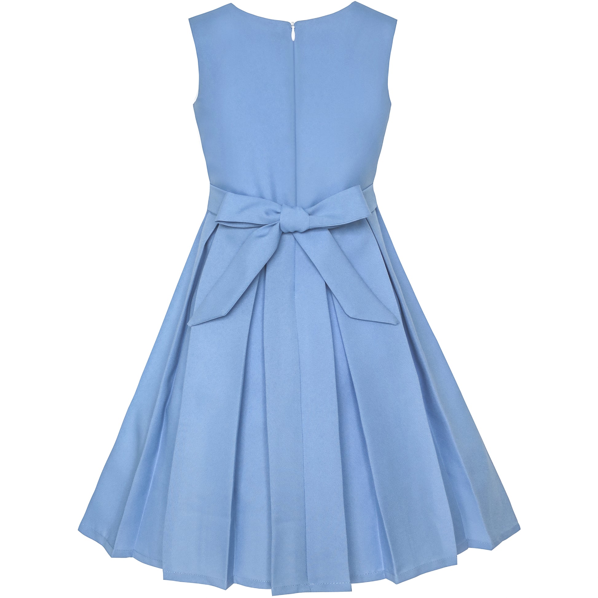 Girls Dress Color Block Contrast Bow Tie Everday Party Sunny Fashion Girls Dress Color Block Contrast Bow Tie Everday Party Sunny Fashion