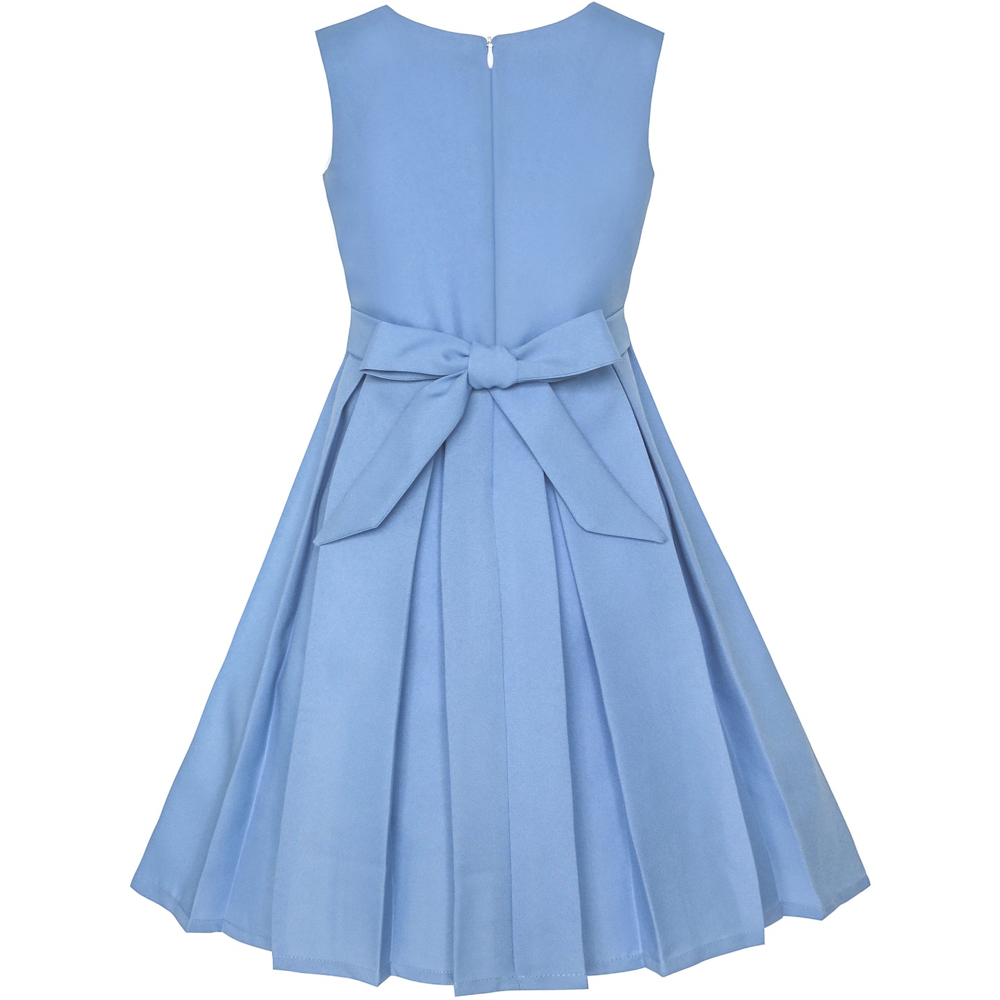 Girls Dress Color Block Contrast Bow Tie Everyday Party Size 4-14 Years