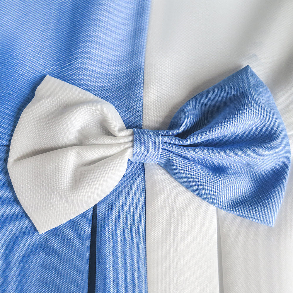 Girls Dress Color Block Contrast Bow Tie Everyday Party Size 4-14 Years