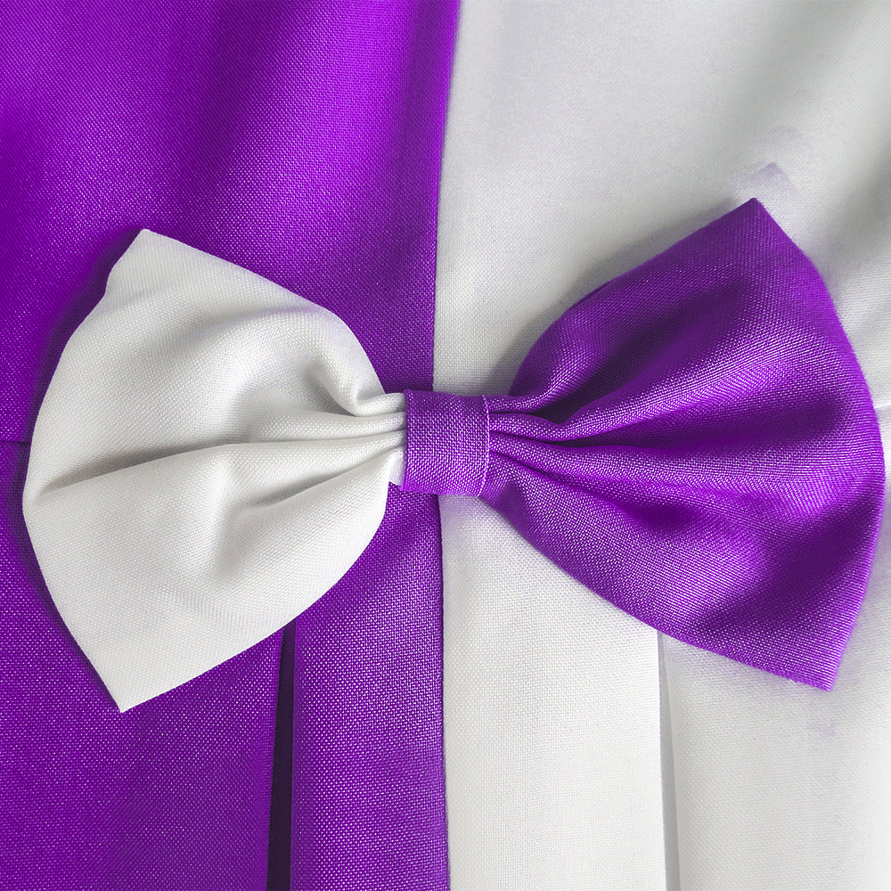Girls Dress Color Block Contrast Bow Tie Everyday Party Size 4-14 Years