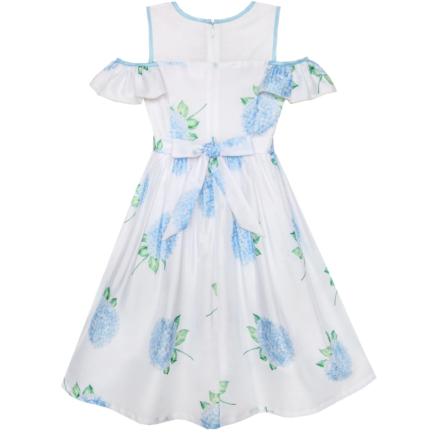 Girls Dress Striped Rose Print Tulle Size 4-14 Years