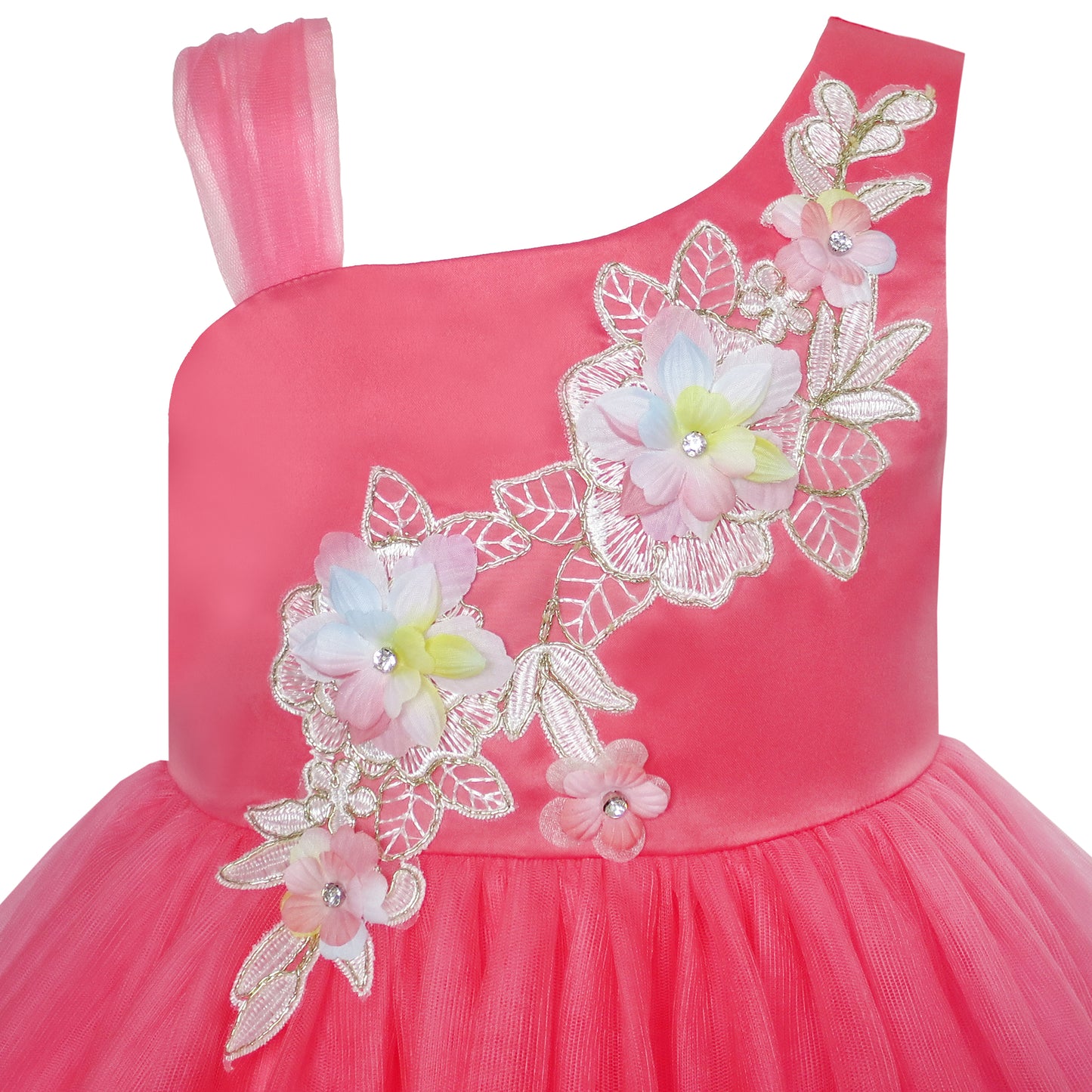 Flower Girl Dress Sequin Bridesmaid Wedding Party Size 5-14 Years