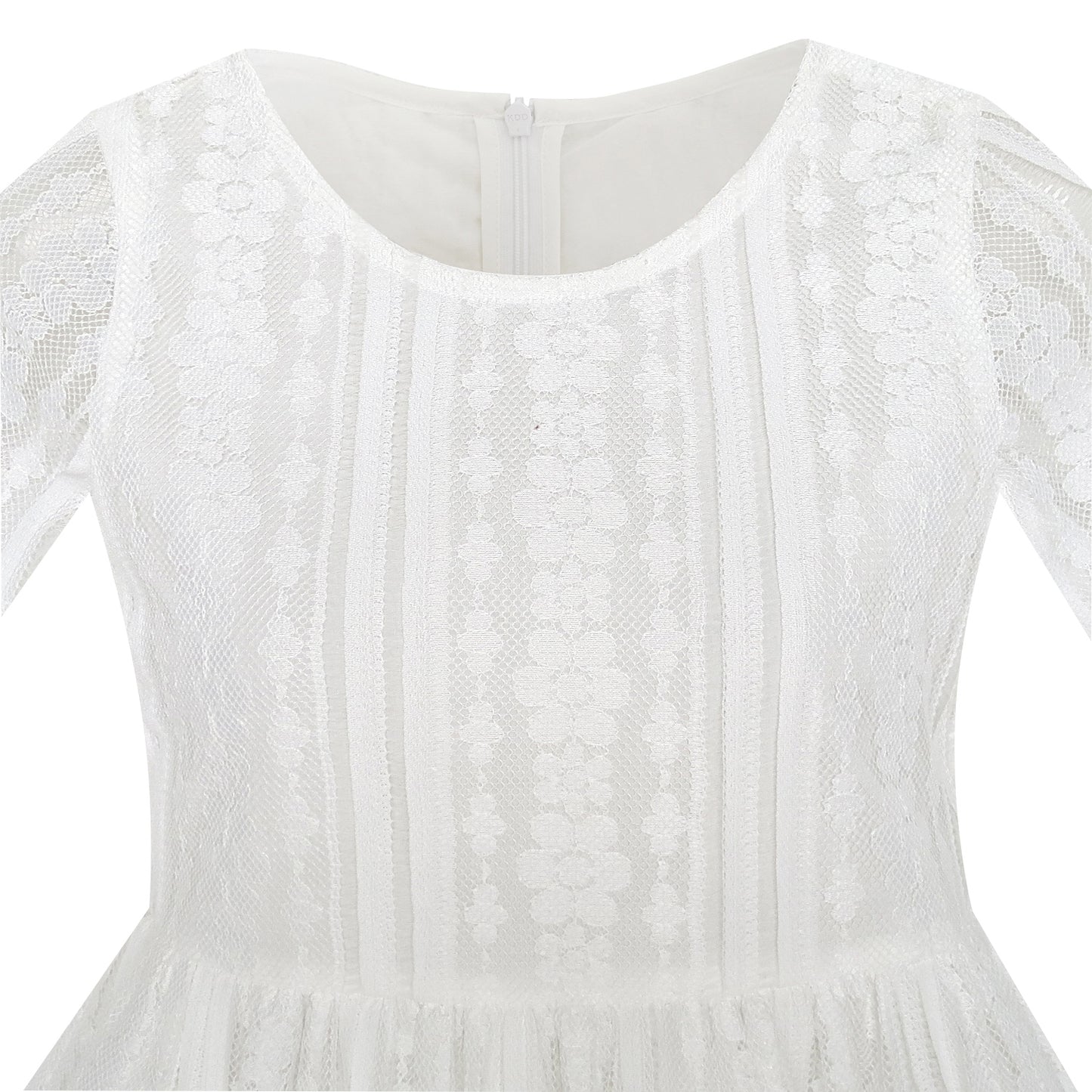 Girls Dress Lace Floral Hi-low Off Shoulder Pageant Bridesmaid Size 4-12 Years