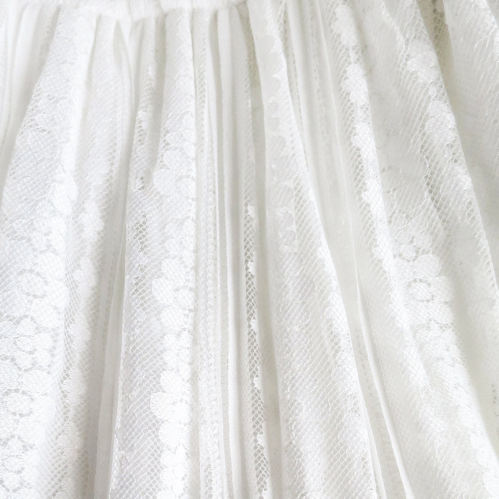 Girls Dress Lace Floral Hi-low Off Shoulder Pageant Bridesmaid Size 4-12 Years