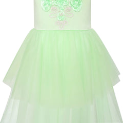 Flower Girls Dress Dancing Ball Gown Princess Party Size 6-14 Years