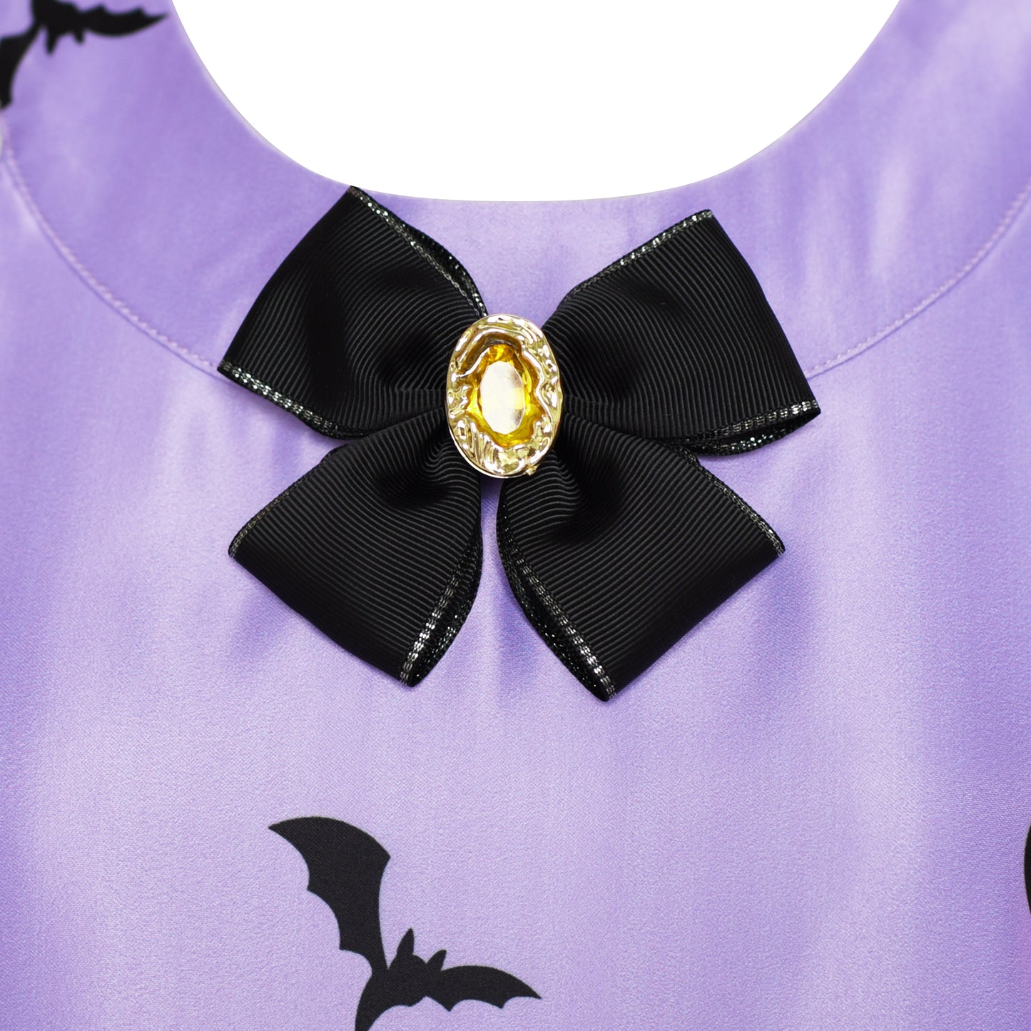 Girls Dress Halloween Witch Bat Pumpkin Costume Halter Dress Size 7-14 Years