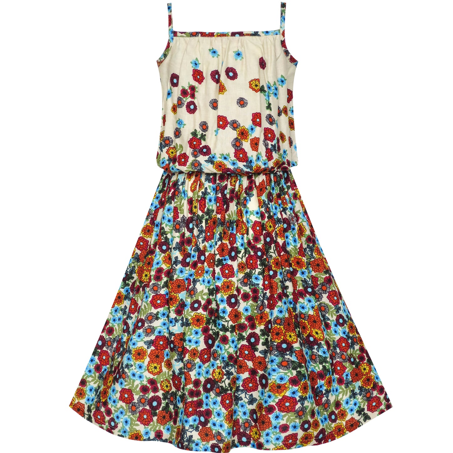 Girls Dress Tank Smocked Dress Cat Leopard Size 2-14 Years
