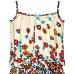 Girls Dress Tank Smocked Dress Cat Leopard Size 2-14 Years