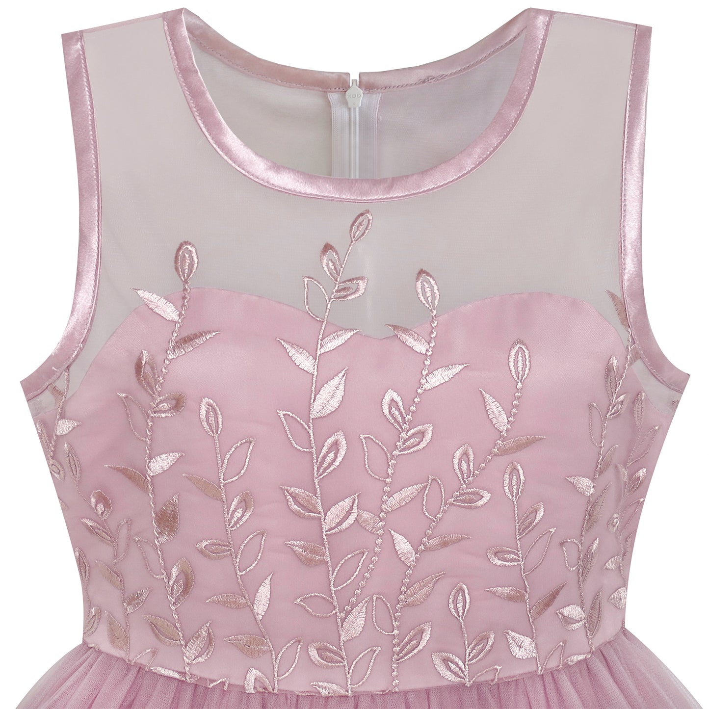Flower Girls Dress Dimensional Flower Wedding Party Pageant Size 5-14 Years