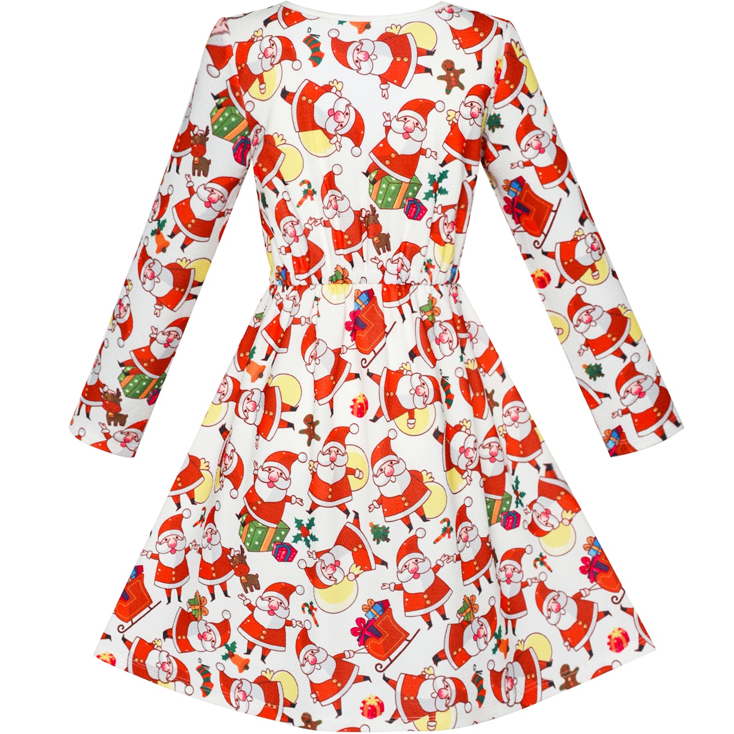 Girls Dress Forest Fox Long Sleeve Size 3-12 Years