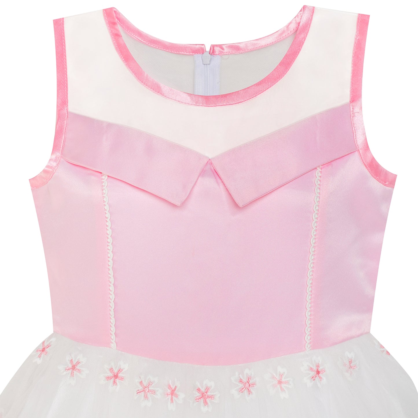 Flower Girls Dress Tiered Skirt Bridesmaid Wedding Size 4-12 Years
