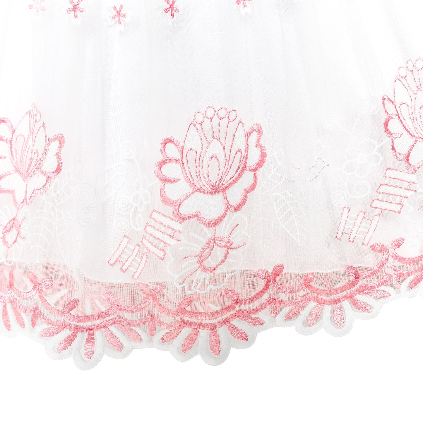 Flower Girls Dress Tiered Skirt Bridesmaid Wedding Size 4-12 Years