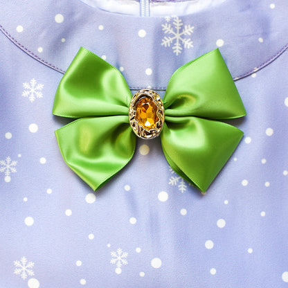 Sunny Fashion Girls Christmas Reindeer Bow A-Line Dress
