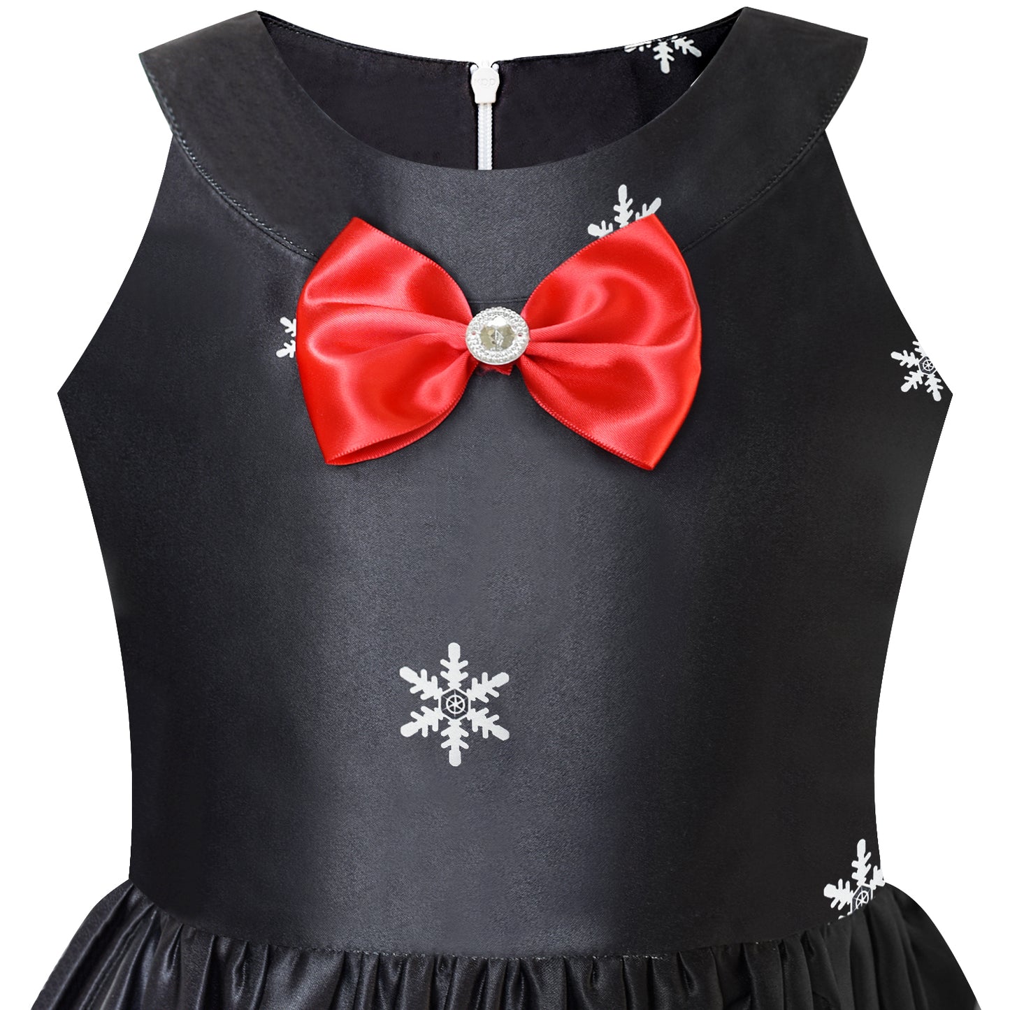 Sunny Fashion Girls Christmas Reindeer Bow A-Line Dress
