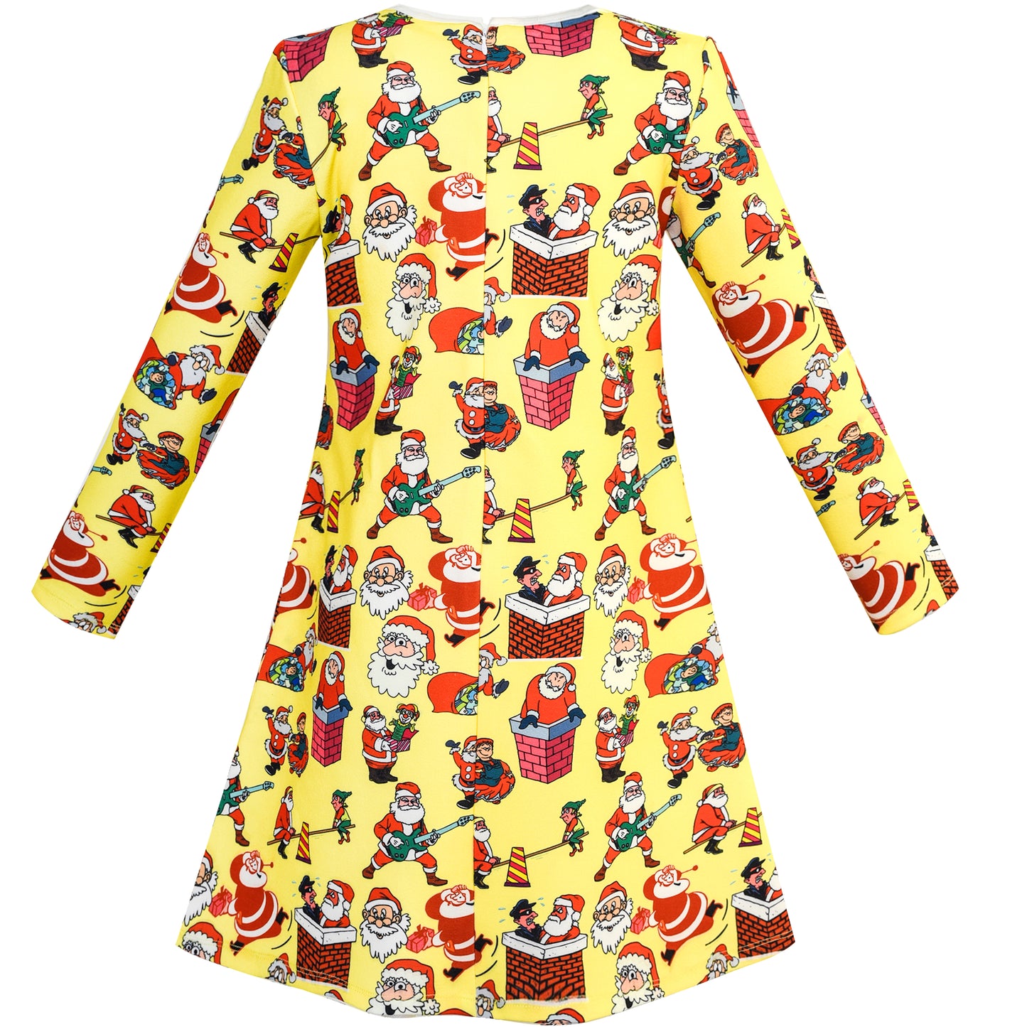 Girls Dress Forest Fox Long Sleeve Size 3-12 Years