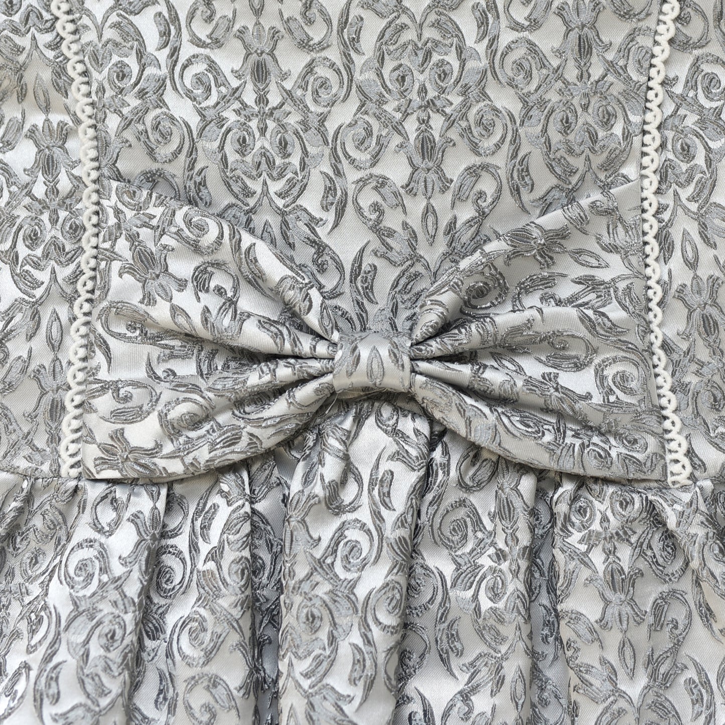 Girls Dress Bow Tie Jacquard Fit And Flare Princess Size 3-12 Years