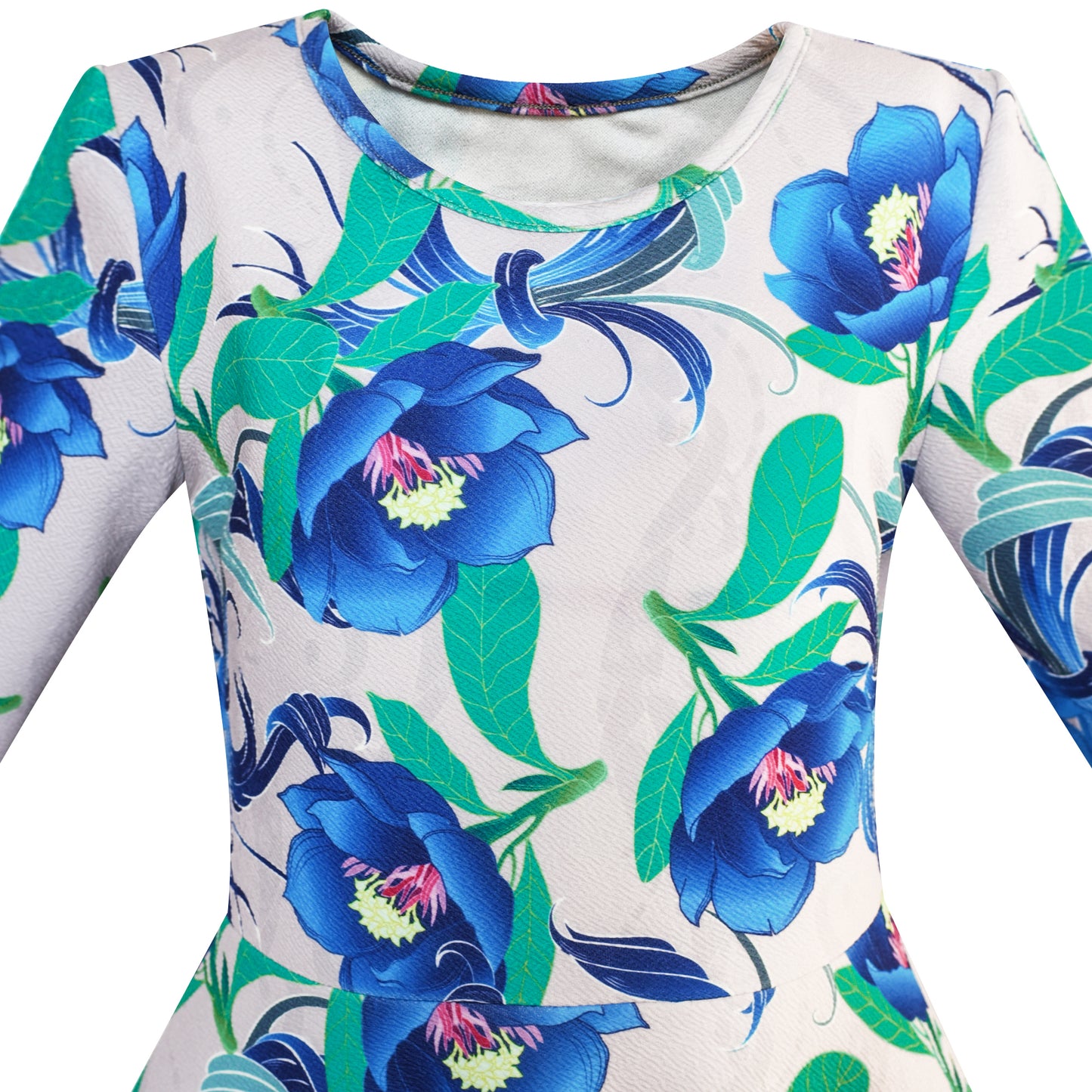 Girls Dress Forest Fox Long Sleeve Size 3-12 Years