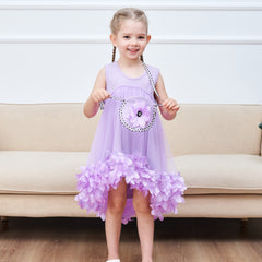 Girls Dress A-line Cute Handbag Princess Size 5-10 Years