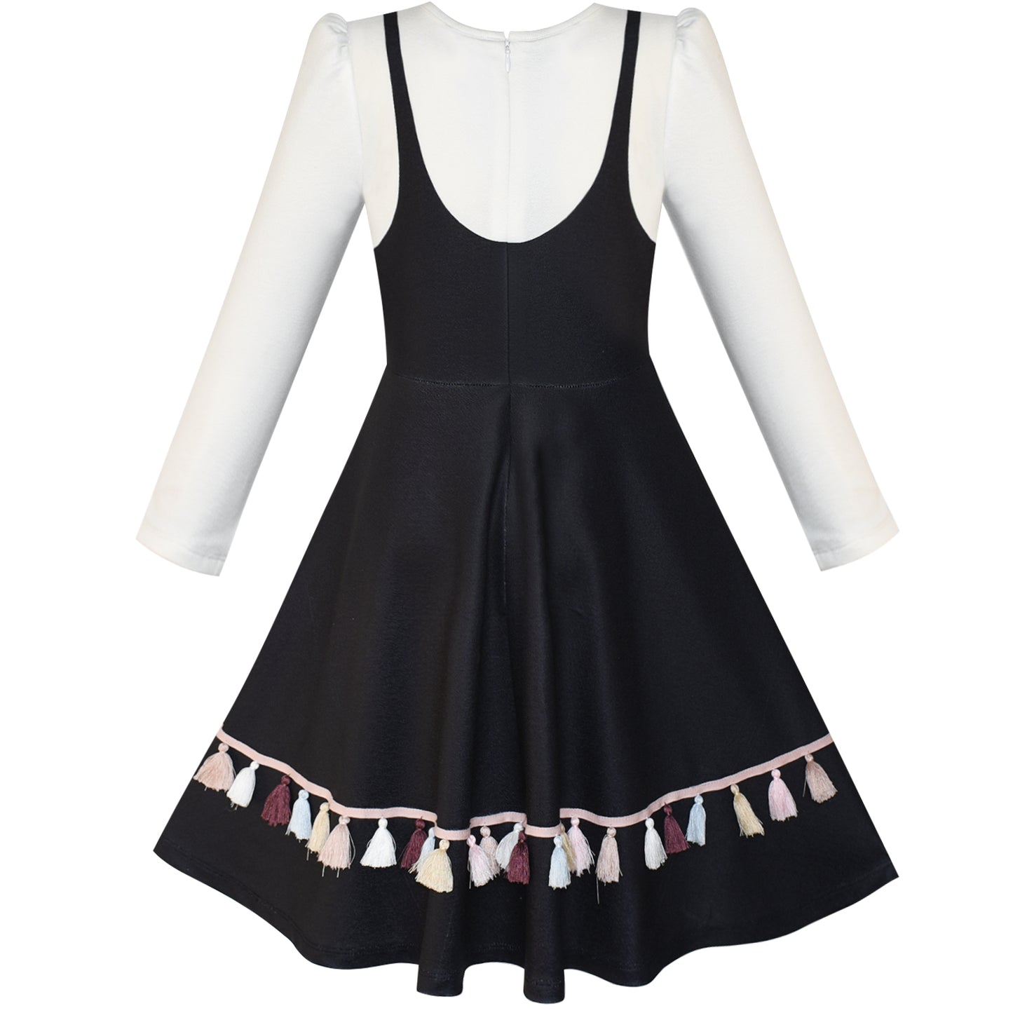 Girls Dress Forest Fox Long Sleeve Size 3-12 Years