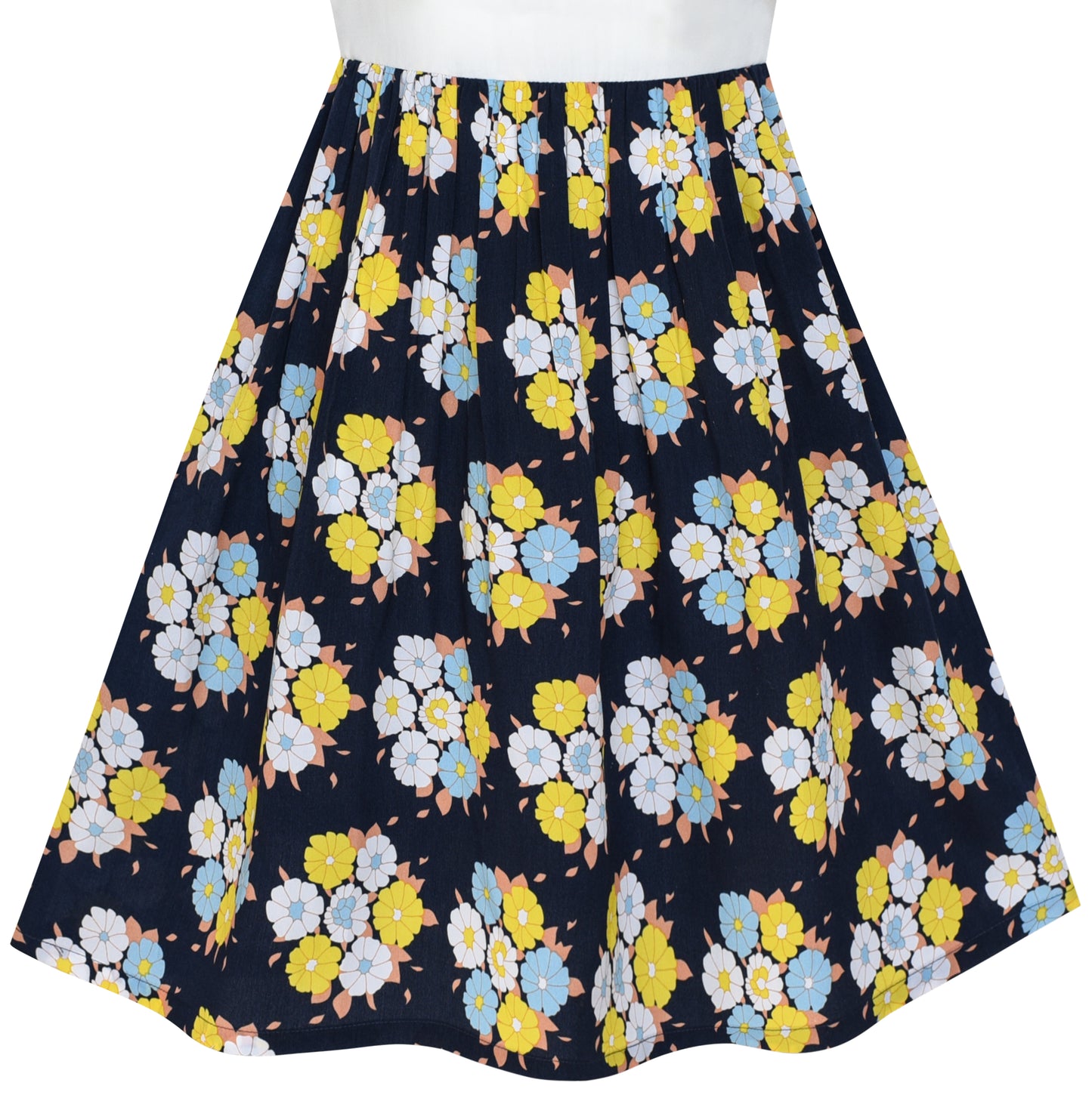 Girls Dress Chiffon Butterfly Ruffle Cold Shoulder Size 4-14 Years