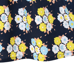 Girls Dress Chiffon Butterfly Ruffle Cold Shoulder Size 4-14 Years
