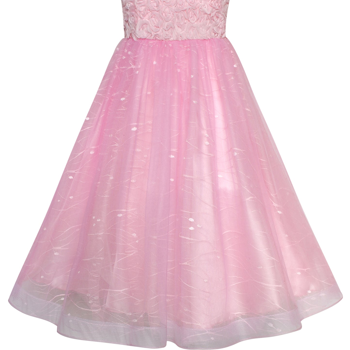 Flower Girl Dress Sequin Bridesmaid Wedding Party Size 5-14 Years