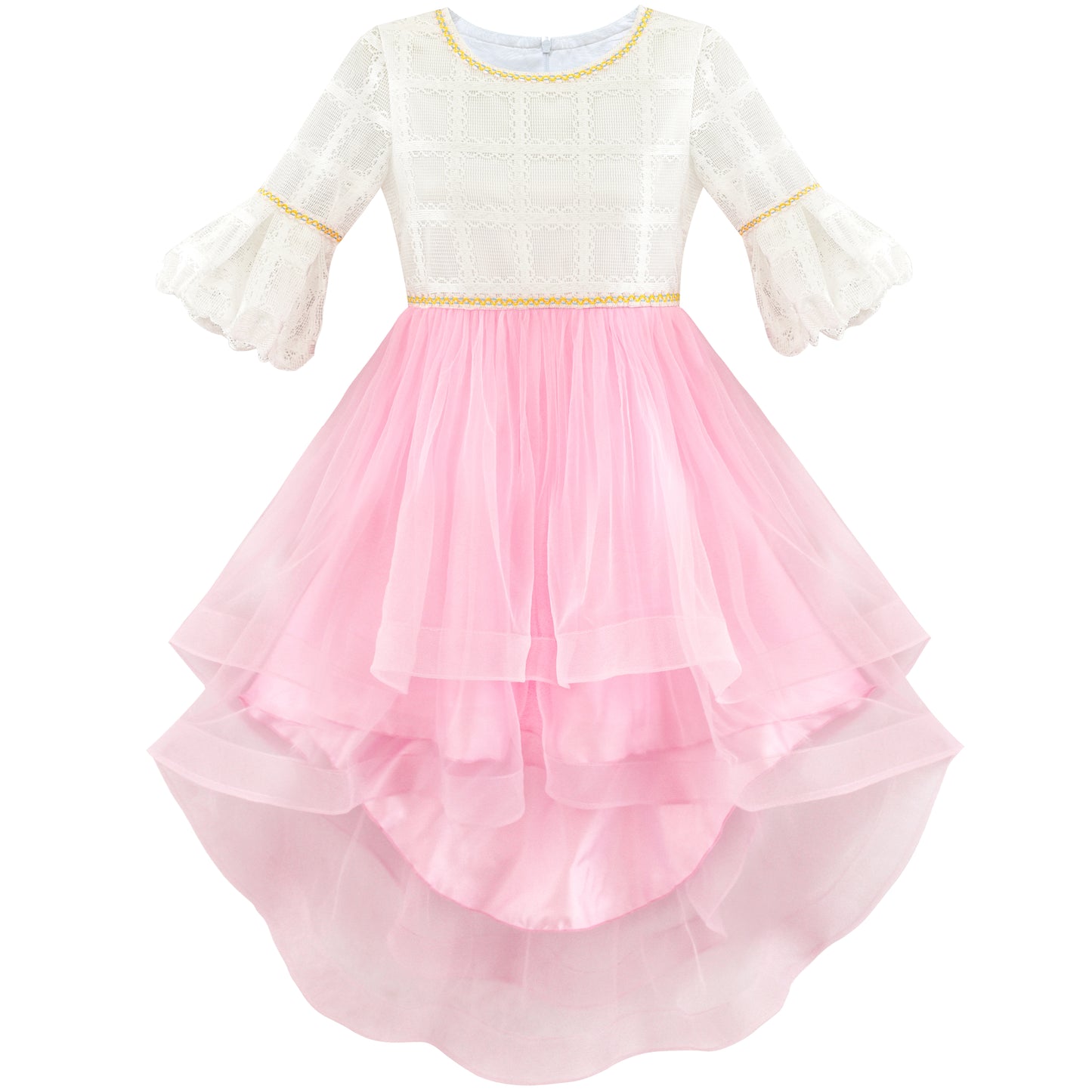 Girls Dress Hi-lo Party Dancing Pageant Size 6-14 Years