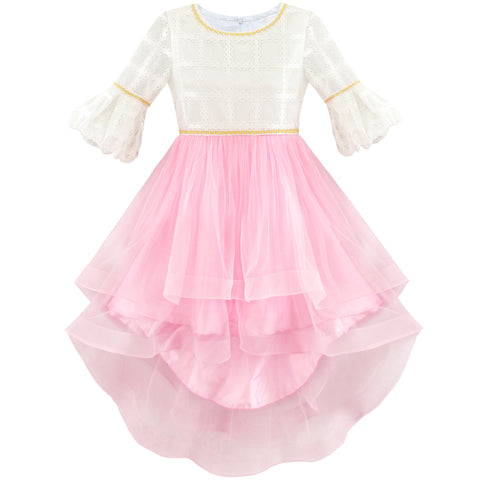 Girls Dress Hi-lo Party Dancing Pageant Size 6-14 Years
