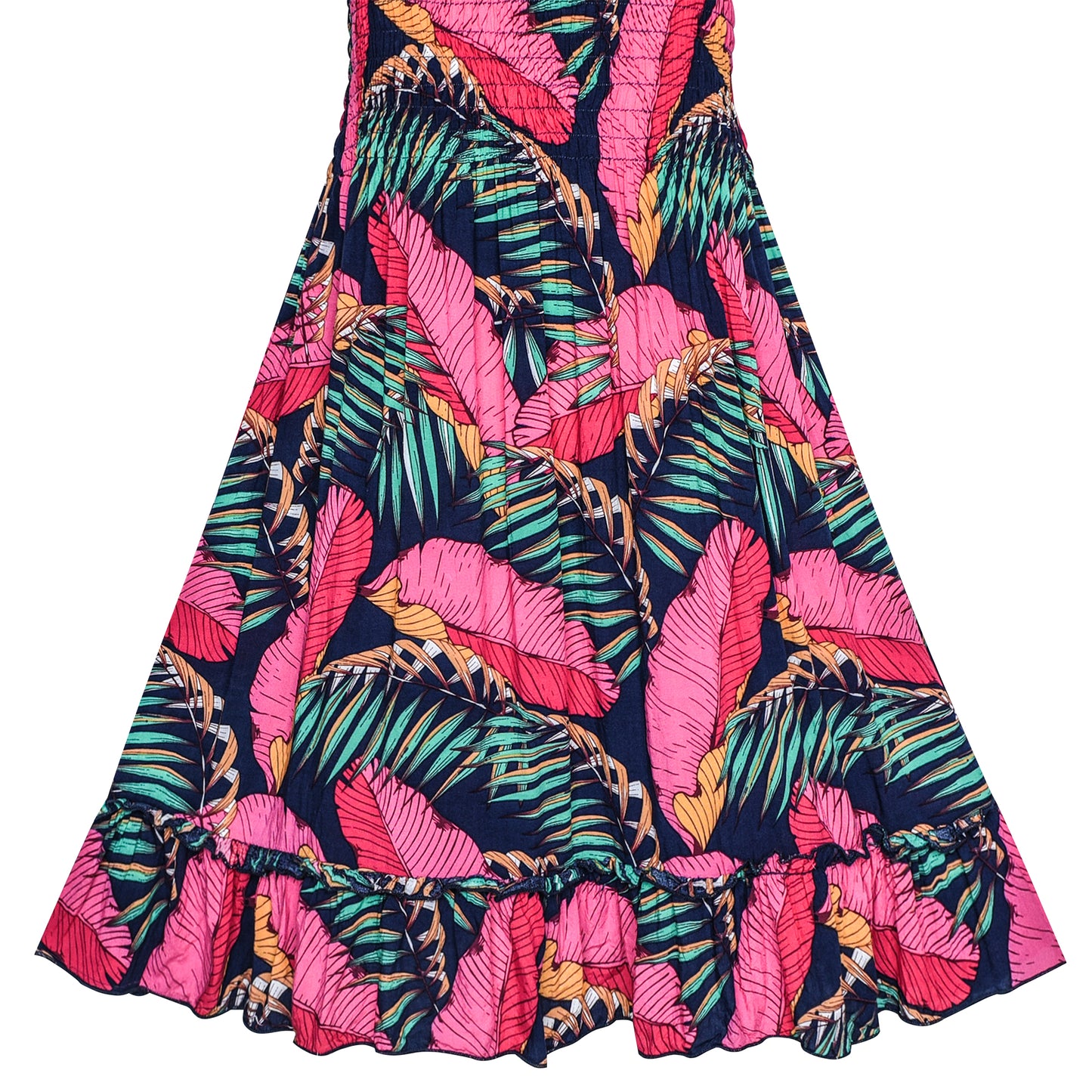 Girls Dress Tank Smocked Dress Cat Leopard Size 2-14 Years