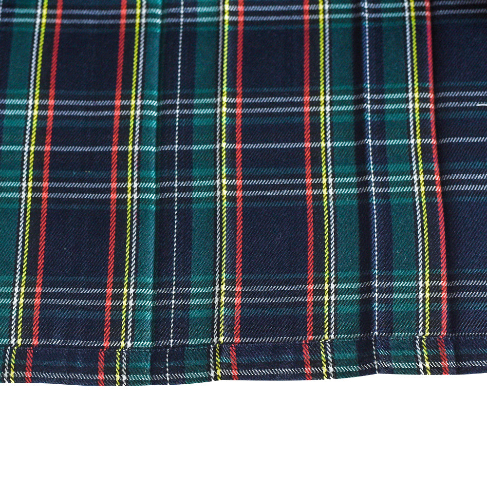 Girls Dress Khaki Button Back School Pleated Hem Size 6-14 Years