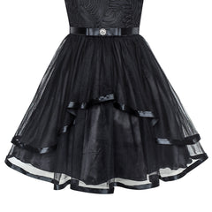 Flower Girls Dress Belted Wedding Party Bridesmaid Size 4-14 Years