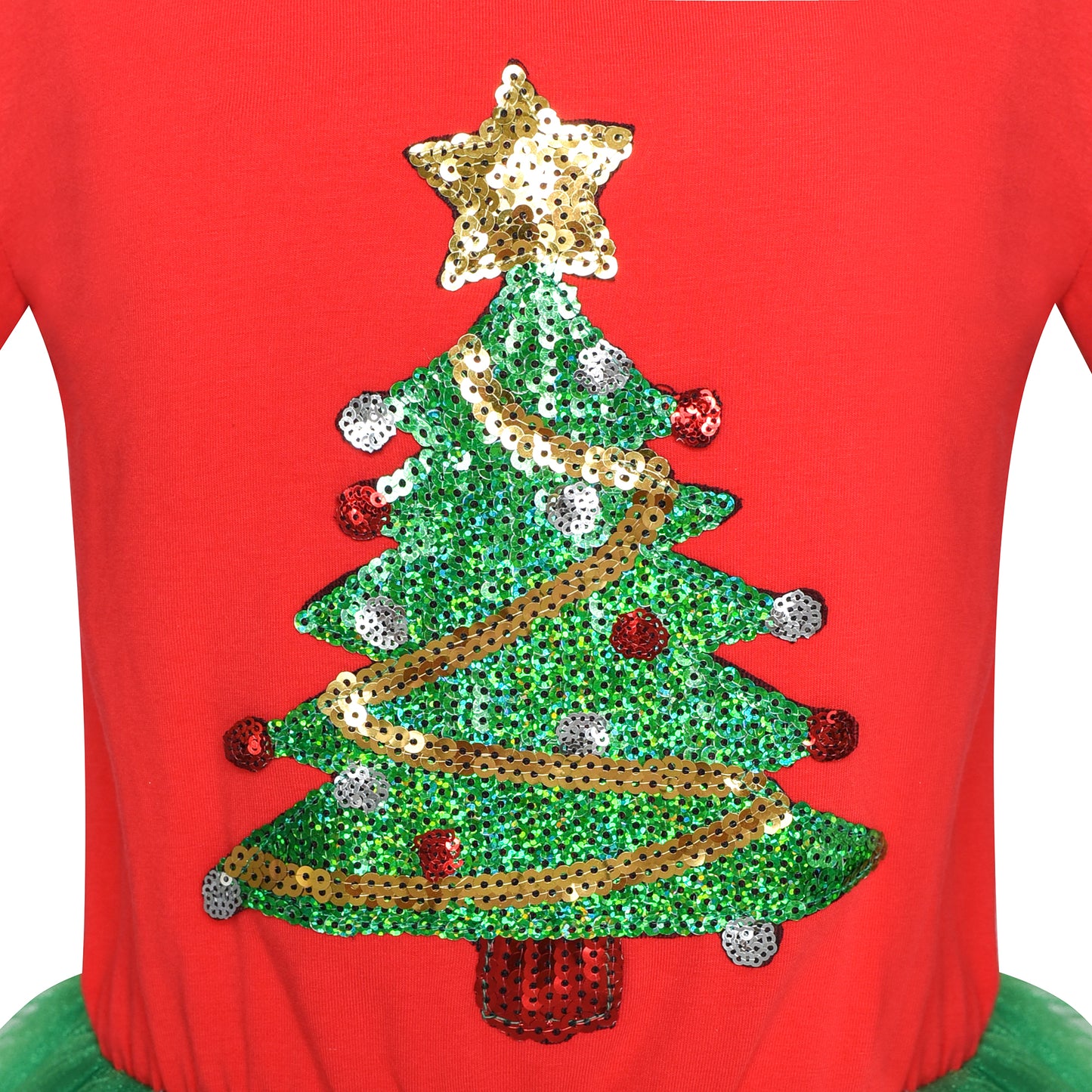 Girls Dress Long Sleeve Christmas Owl Sparkling Sequin Tulle Size 3-14 Years