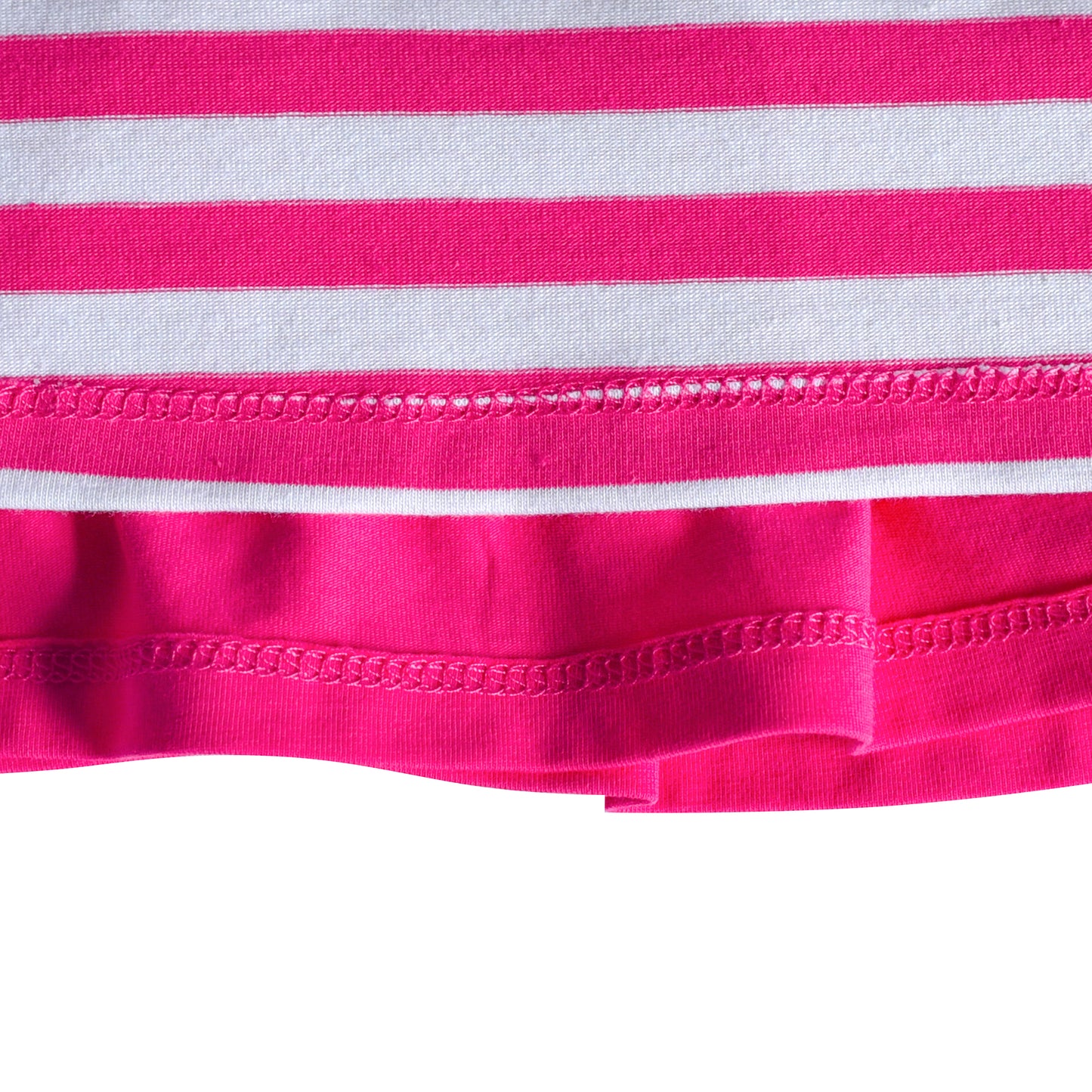 Girls Dress Flower Embroidered Stripe Short Sleeve Size 2-12 Years