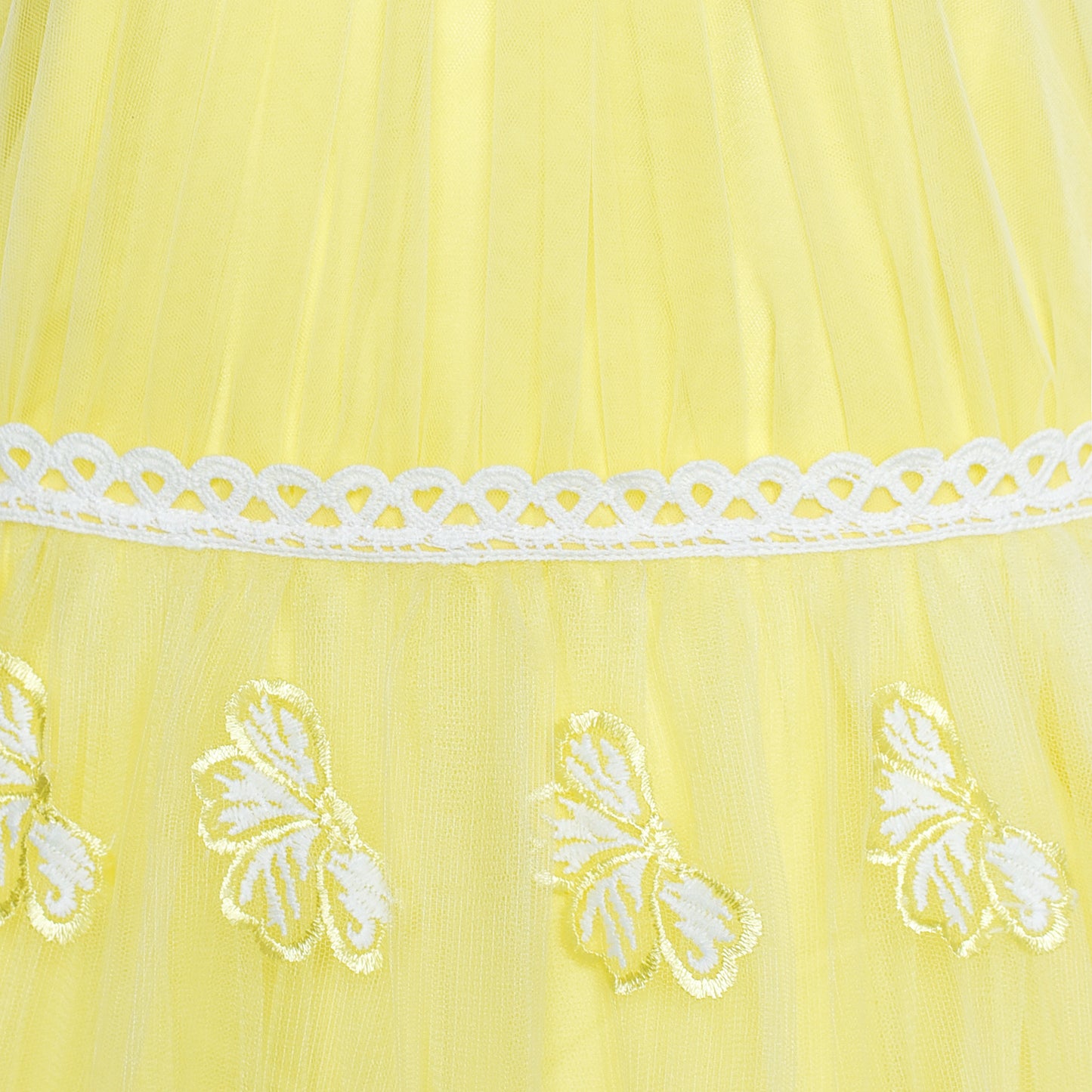 Girls Dress Butterfly Embroidered Halter Dress Party Size 5-12 Years