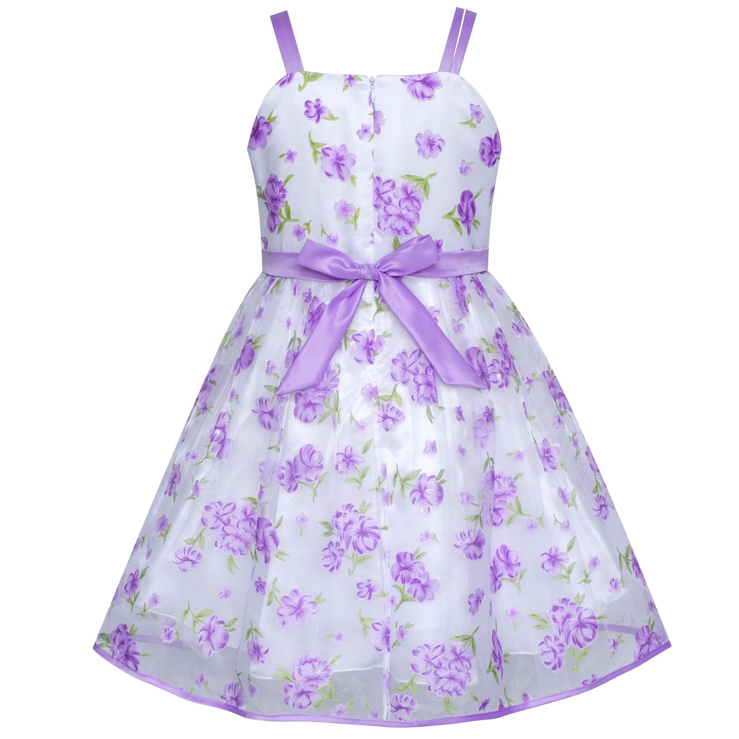 Flower Girl Dress Bow Tie Pageant Wedding Size 3-12 Years