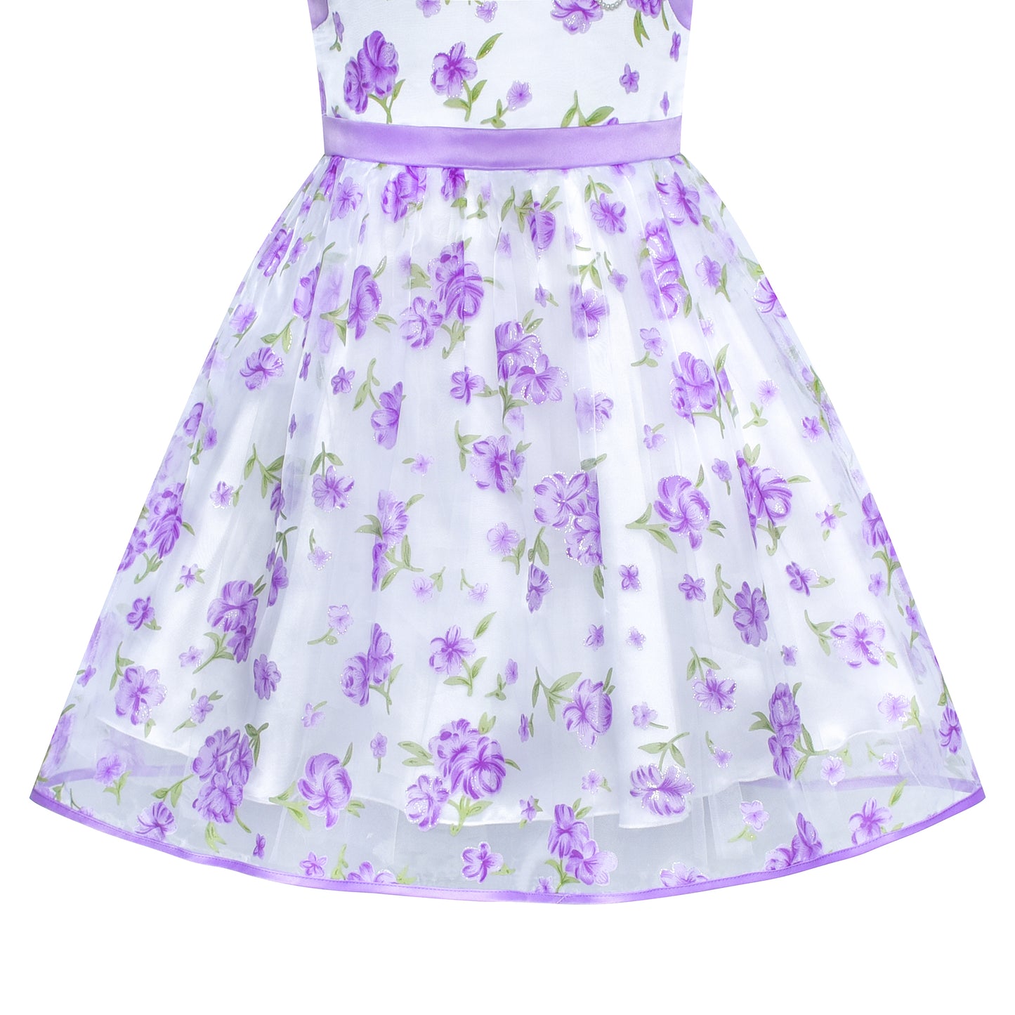 Flower Girl Dress Bow Tie Pageant Wedding Size 3-12 Years