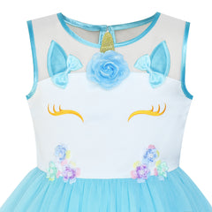 Flower Girls Dress Lace Belted Wedding Party Size 4-14 Years