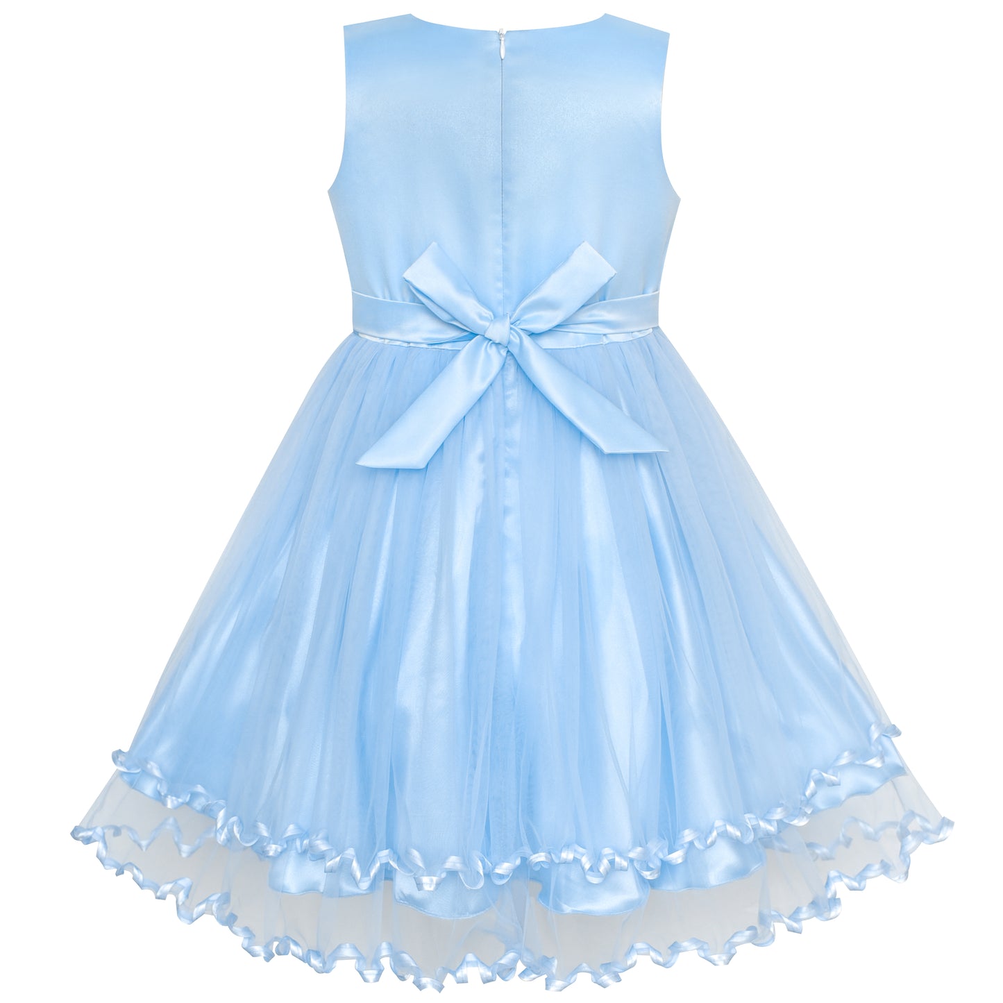 Sunny Fashion Girls Printed Cotton A-Line Dress