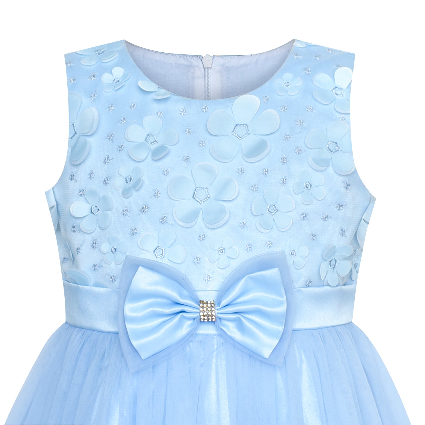 Sunny Fashion Girls Printed Cotton A-Line Dress