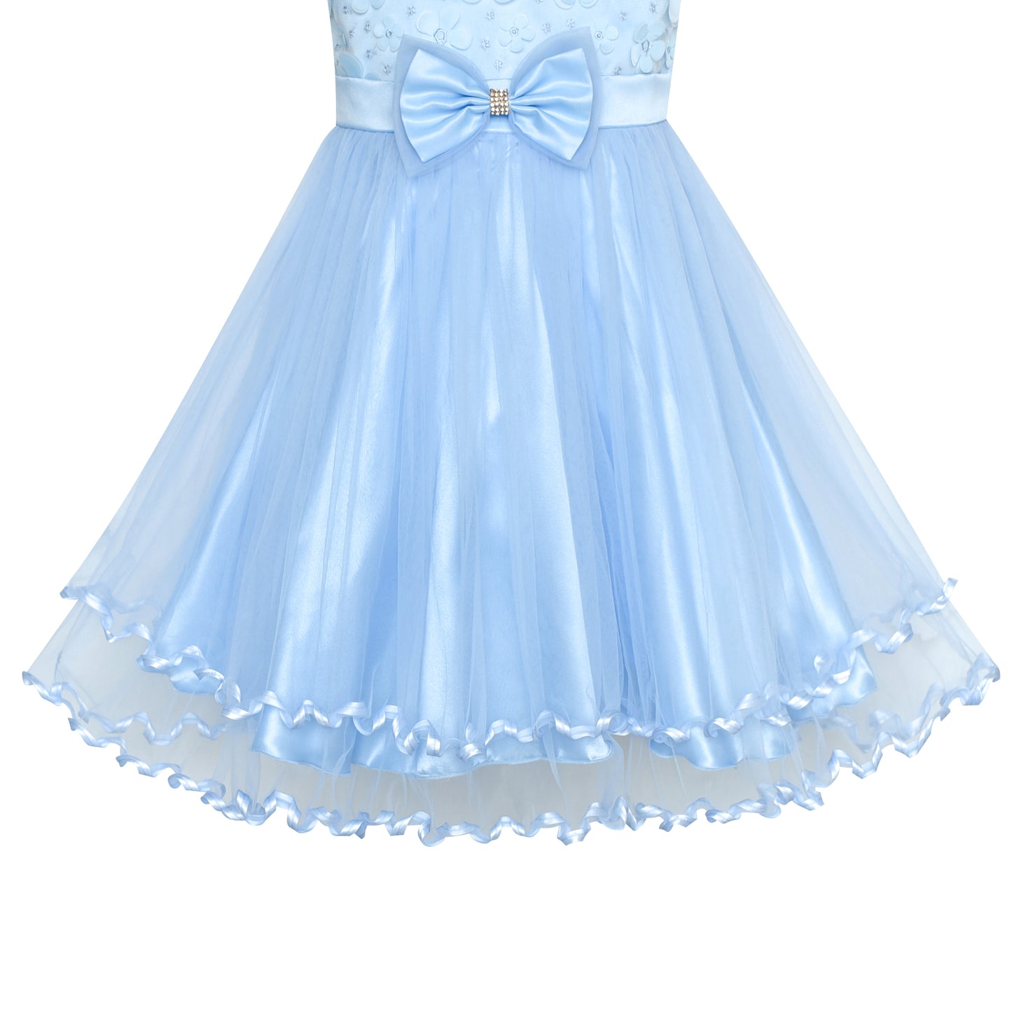 Sunny Fashion Girls Printed Cotton A-Line Dress