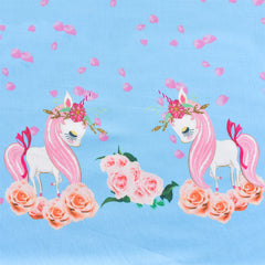 Girls Dress Rose Flower Double Bow Tie Party Size 4-12 Years