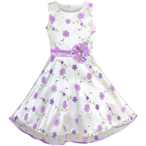 Girls Dress Rose Wedding Pageant Size 4-14 Years
