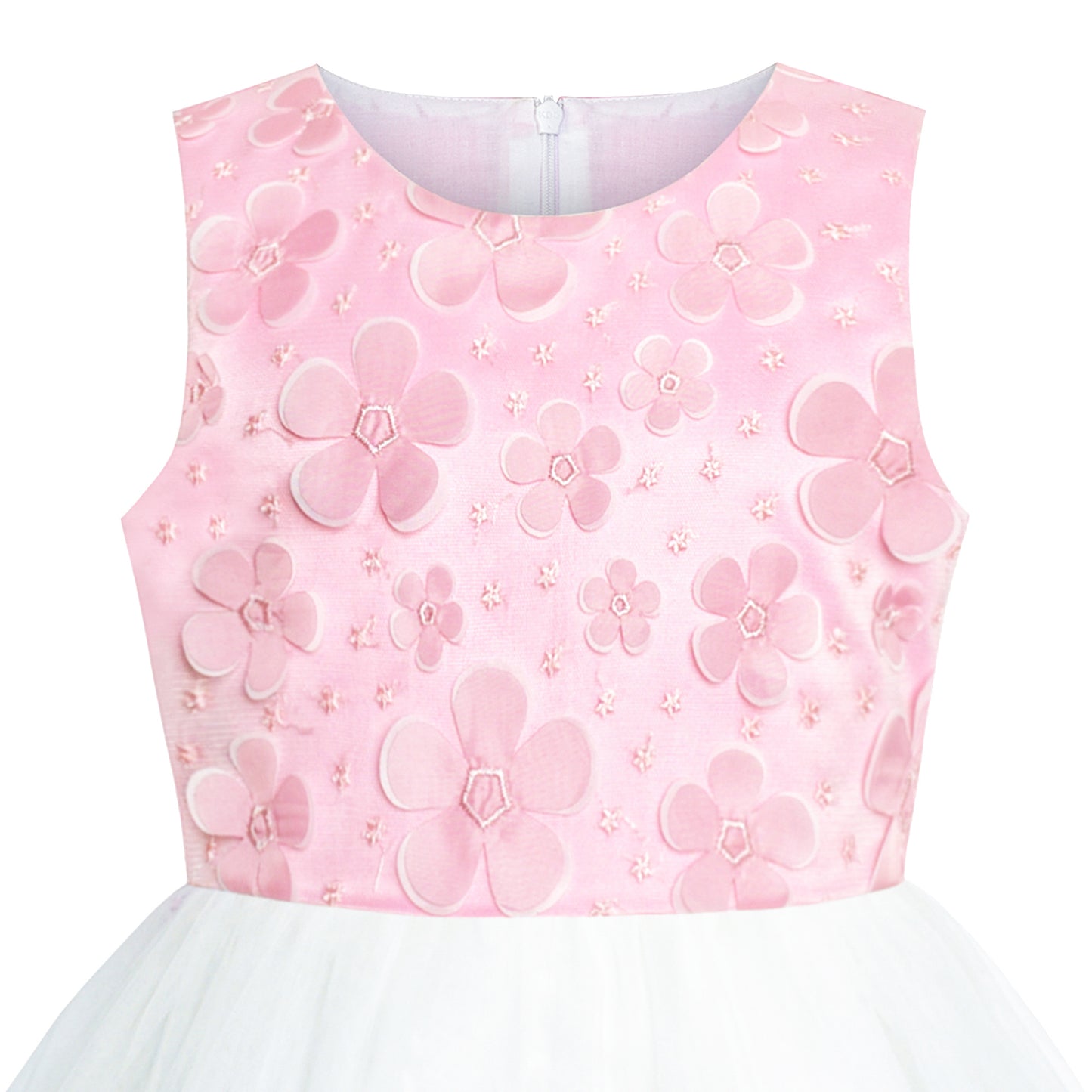 Flower Girls Dress Tiered Skirt Bridesmaid Wedding Size 4-12 Years